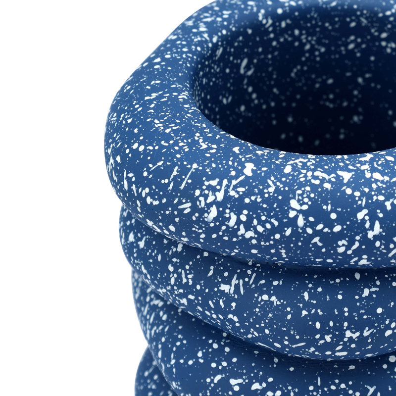 Gabby Speckled Blue Cairn Vase, Blue