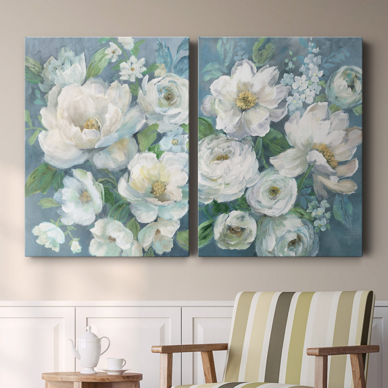 Cottage Radiance I - ensemble de 2 reproductions, H 12 po x l 16 po x P 1 po, Toile tendue, Pas de tapis