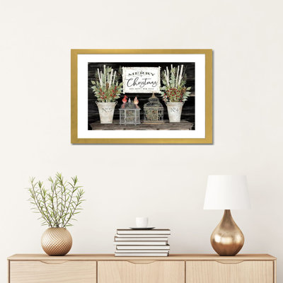 Floral Merry Christmas par Cindy Jacobs-impression d’art graphique
