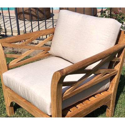 Indoor/Outdoor Sunbrella Seat/Back Cushion by Breakwater Bay