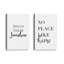 «Simple Words», ensemble de 2, reproduction sur toile-888633291-888633336