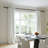 Adjustable Single Metal Curtain Rod Black for Ceiling/Wall Mounting-6649632