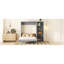 Grand lit escamotable mural avec tablettes