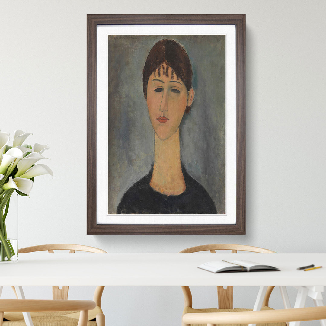 Portrait of a Woman Vol.2 by Amedeo Modigliani - Picture Frame Painting