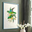 «Lime & Cerulean Parrots II», reproduction encadrée - bois massif-1391808201-1391808203