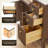 Lala 60" Double Bathroom Vanity with Grain White Engineered Stone Countertop without Mirror-658382844