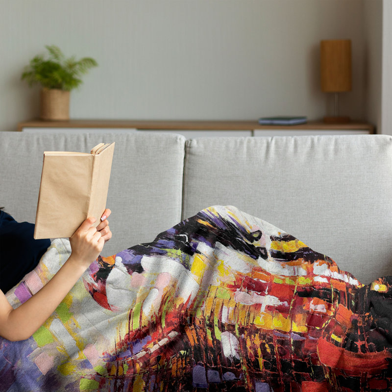 Hand Woven Throw Blanket, 50" x 70"