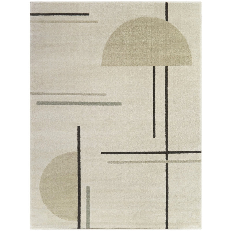 Jieun Abstract Indoor Rug, Rectangle 7'10" x 10'