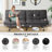 Merisha Upholstered 71'' Reclining Sleeper Sofa