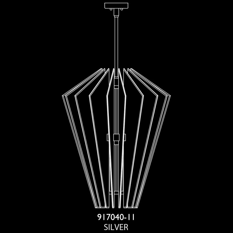 Newton 3 - Light LED Pendant, Silver