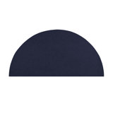 Estiven Solid Color Machine Woven Indoor / Outdoor Area Rug in Ultra Blue