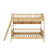 Twin Size Bunk Bed With 3 Storage Shelves,Ladder Can Be Changed Left Or Right-1726035892