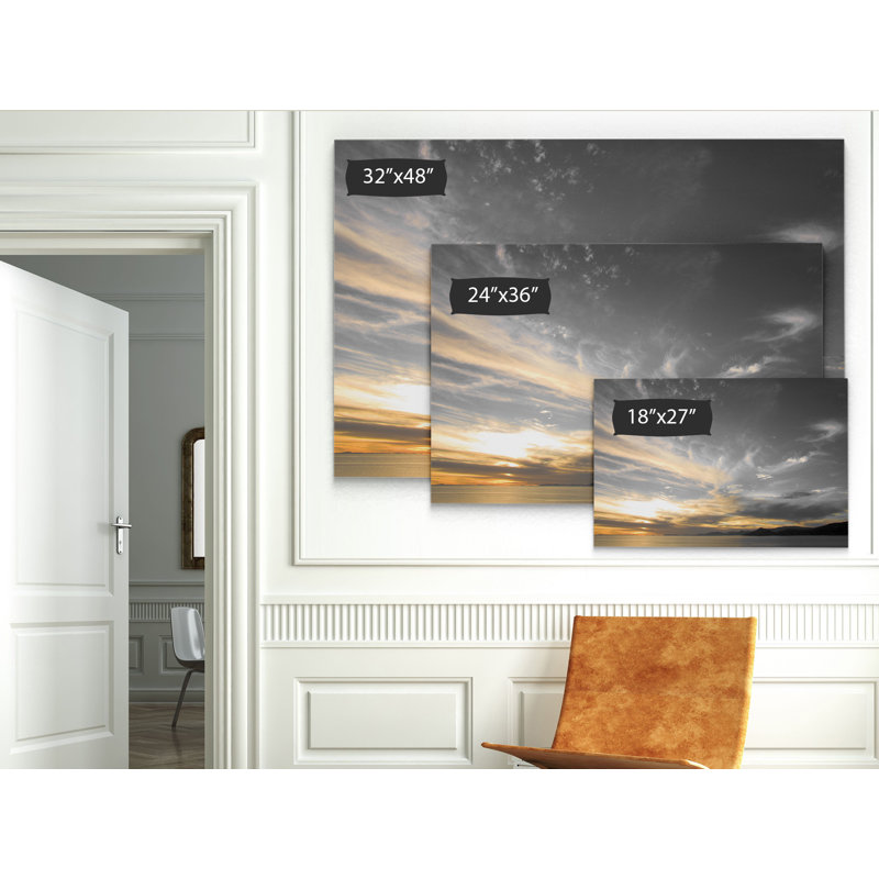 Ciel au-dessus - reproduction de photo sur toile, H 32 po x l 48 po x P 1,5 po