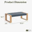 Table basse d'extérieur moderne en aluminium