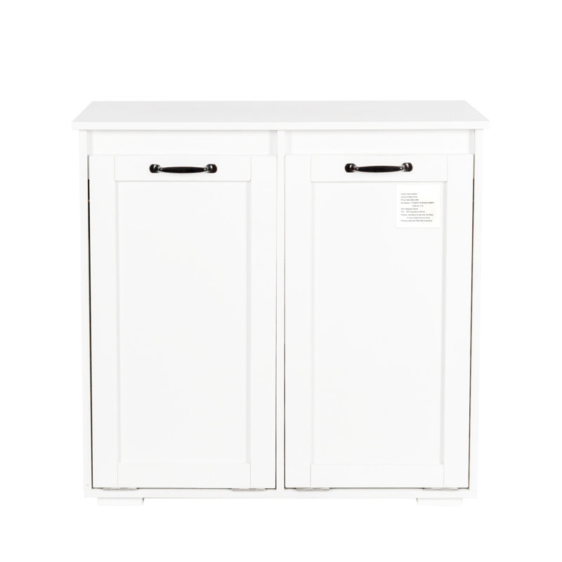 Armoire à linge blanche - Organisez votre panier efficacement spacieux avec des cloisons qui se séparent facilement