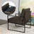 Achilina 24.6'' Wide Vintage Soft Vegan Leather Arm Accent Chair with Removable Backrest-1799444595