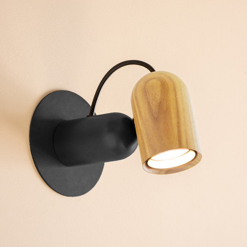 Onfa Armed Sconce, Graphite, Beige