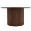 Table basse Modern Home Focal - Conception circulaire en MDF de 27,5 po avec pieds cylindriques