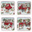 Service de table 16 pièces Red Truck Snowman