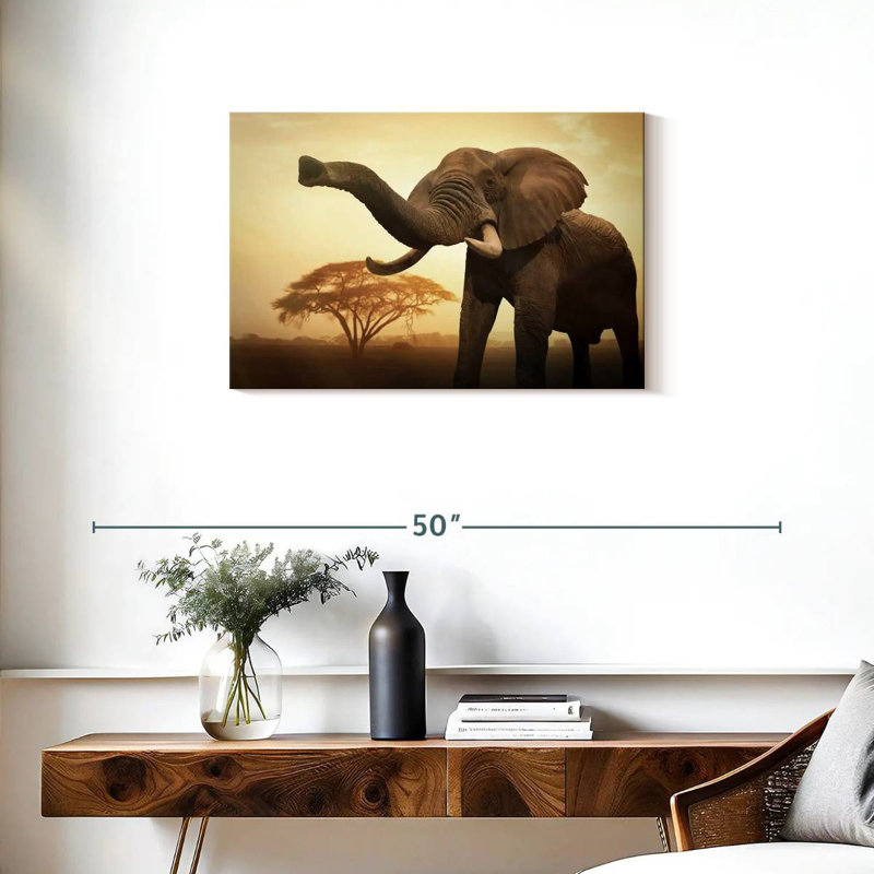 Éléphant d'Afrique Brampt, H 20 po x l 30 po