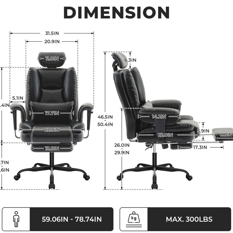 Rebrilliant Paille Executive Chair