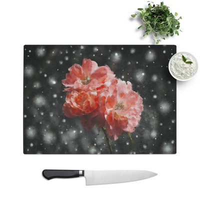 Three Flowers Chopping Board