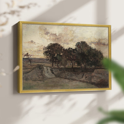 Paysages rétro-CLX-reproduction encadrée