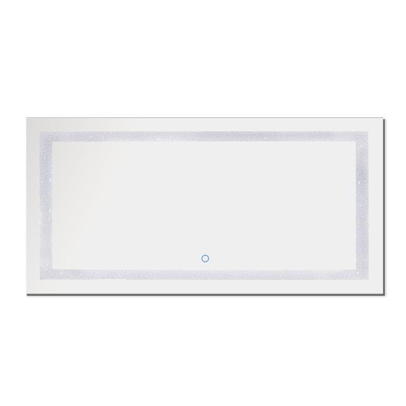 Glass Wall Mirror, 72" W x 38" H