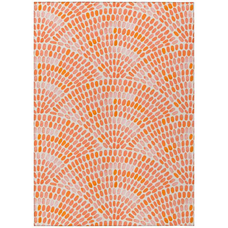 Manac Washable Geometric Indoor / Outdoor Rug, Rectangle 8' x 10'