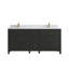 Sonoma X P 22 po Meuble-lavabo double en D avec comptoir en quartz-110448268