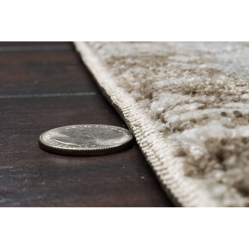 BLISS 5.3X7.10 17580-890 BEIGE/GREY, Rectangle 5'3" x 7'10"