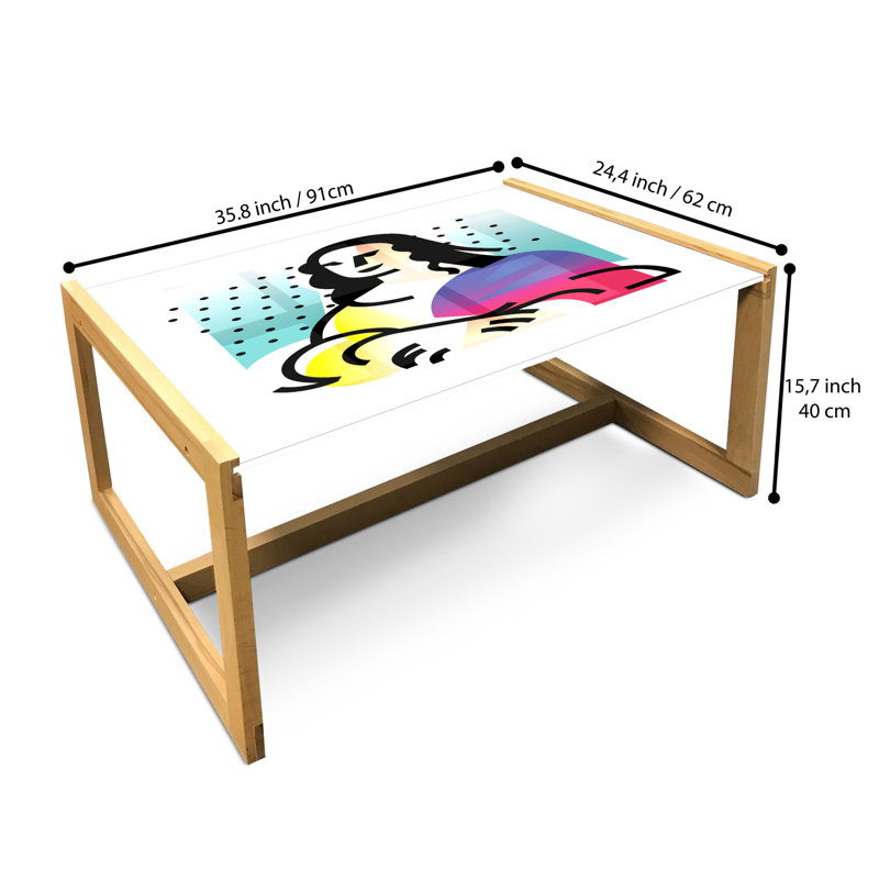 Ino Sled Coffee Table, 90cm H x 62cm W x 40cm D