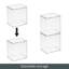 Organisateur de bureau empilable en plastique