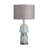28.75" Metal Table Lamp With Gray Shade