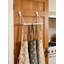 Support à suspendre au-dessus de la porte pour les vêtements et les serviettes, organisateur de crochet de porte extensible peu encombrant pour la chambre à coucher et la salle de bain, support de séchage en métal robuste