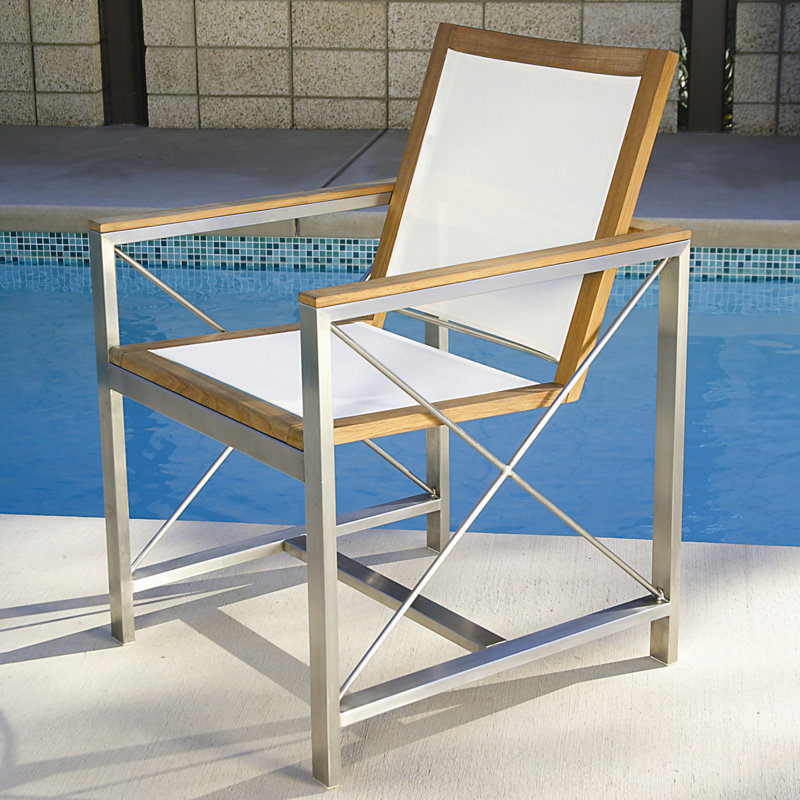 Ibiza Outdoor Dining Armchair, No, Black