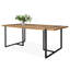 Ensemble de salle à manger rectangulaire en bois manufacturé avec chaises rembourrées-881303977