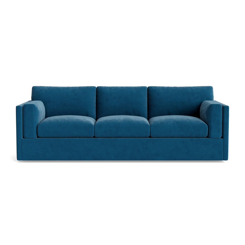 Fairfax Sofa (95"), Performance Velvet - Denim