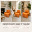 Fauteuil d'appoint vert foncé-200524566