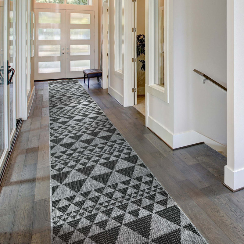 Runner Geometric Shapes Area Rug, Runner 80 x 420 cm