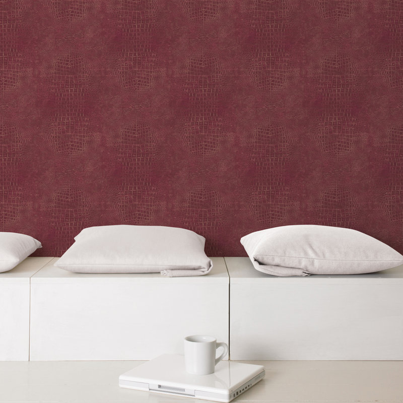 10m x 53cm Matte Wallpaper Roll, Red