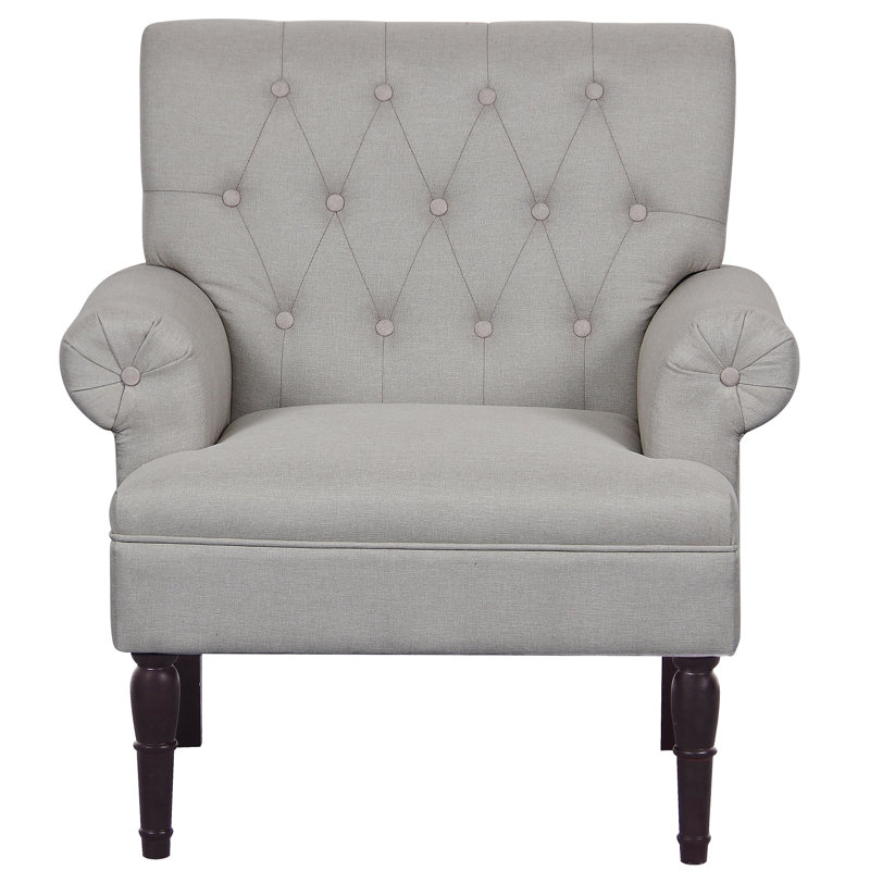 Schleicher Upholstered Armchair, Beige Linen