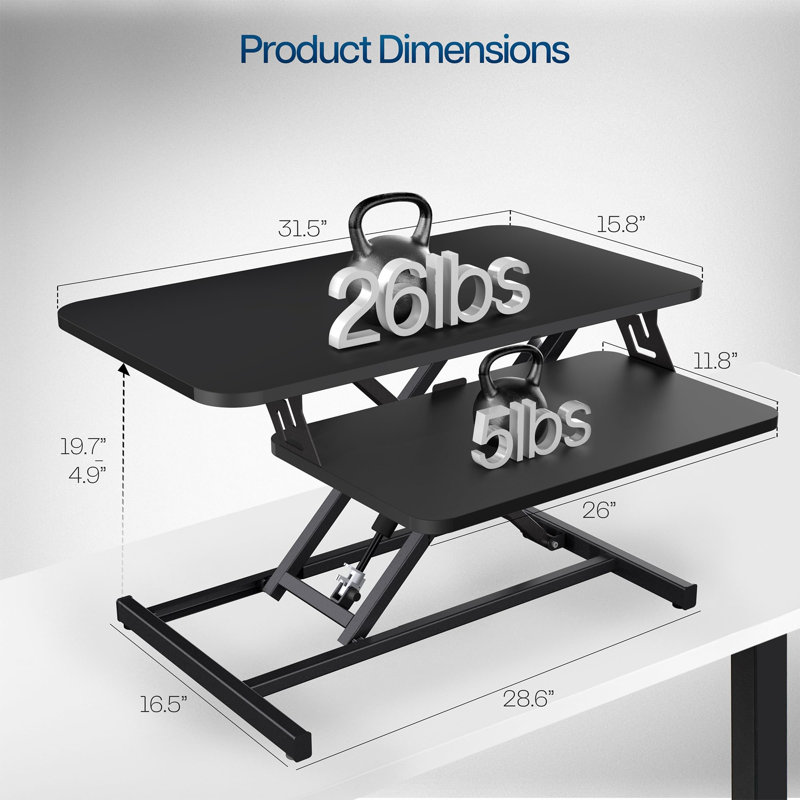 Steel Standing Desk Converter