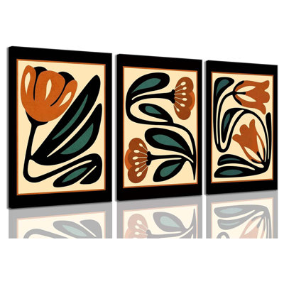 3 Piece Wrapped Canvas Wall Art
