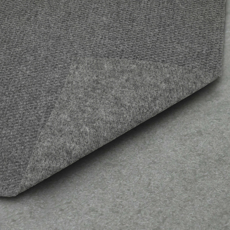 Tapis gris à poils longs Mohawk Home Spectrum Crosshatch