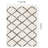 Simple Shag White Black Trellis Indoor Area Rug-41557120