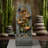 4-Tier Cascading Bowl Water Fountain with LED Lights, Contemporary Rectangular Outdoor Waterfall for Garden and Patio-130119229