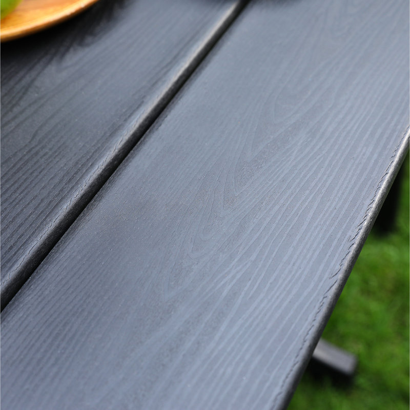Chaise noire pour balcons extérieurs, météo, sièges confortables, noir, design, soutien ergonomique, peu d'entretien