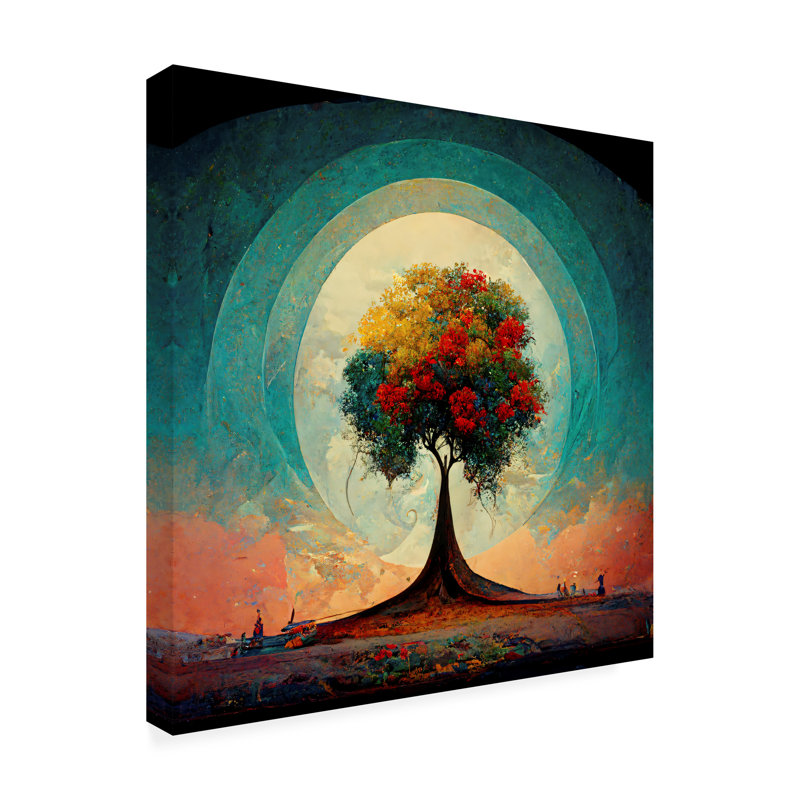 Art sur toile Ray Heere Tree of Life 8, H 14 po x l 14 po x P 2 po