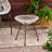 Modern and stylish side table with tempered glass top-1300078094
